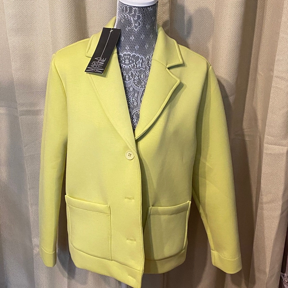 Wynne Layers Yellow Scuba Blazer